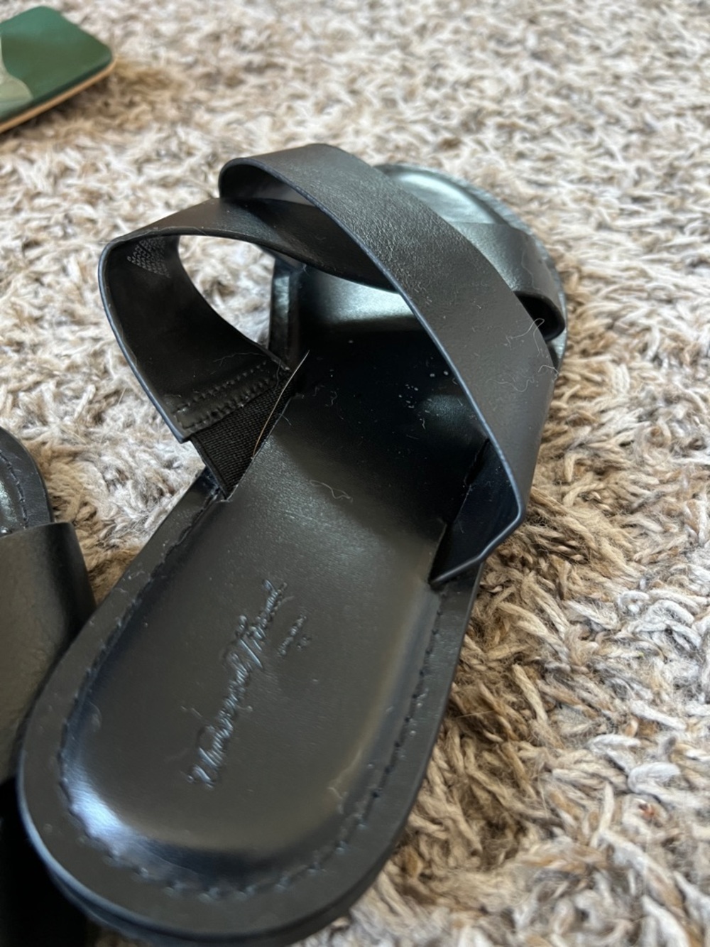 Universal Thread Black Crisscross Slide Sandals - Women - Picture 4 of 7